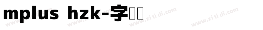 mplus hzk字体转换